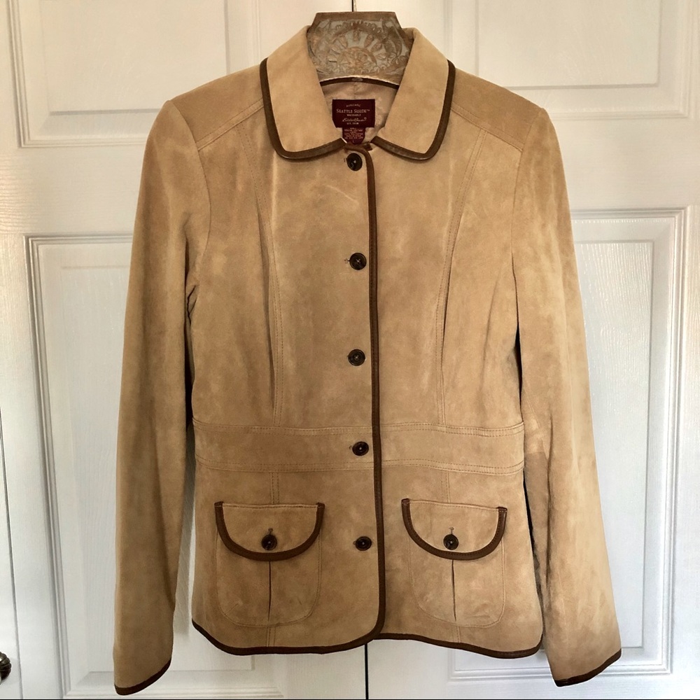 Vintage 1990s Seattle Suede Eddie Bauer Jacket , L